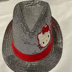 Rare Hello Kitty sequin fedora hat